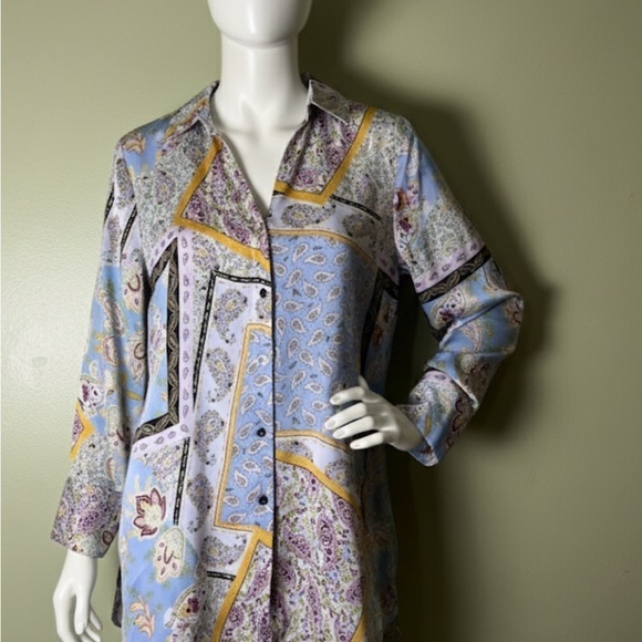 Cato Tops - Cato Multicolor Patterned Blouse